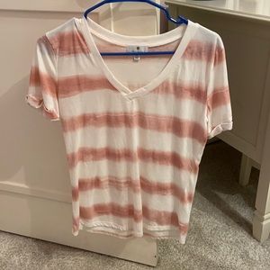 pink and white striped t-shirt from nordstrom